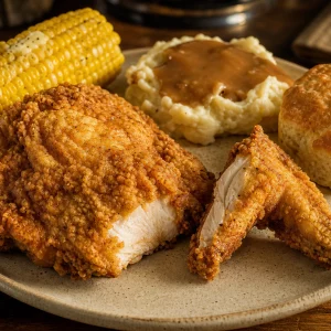 2 Piece White Meat Chicken Dinner